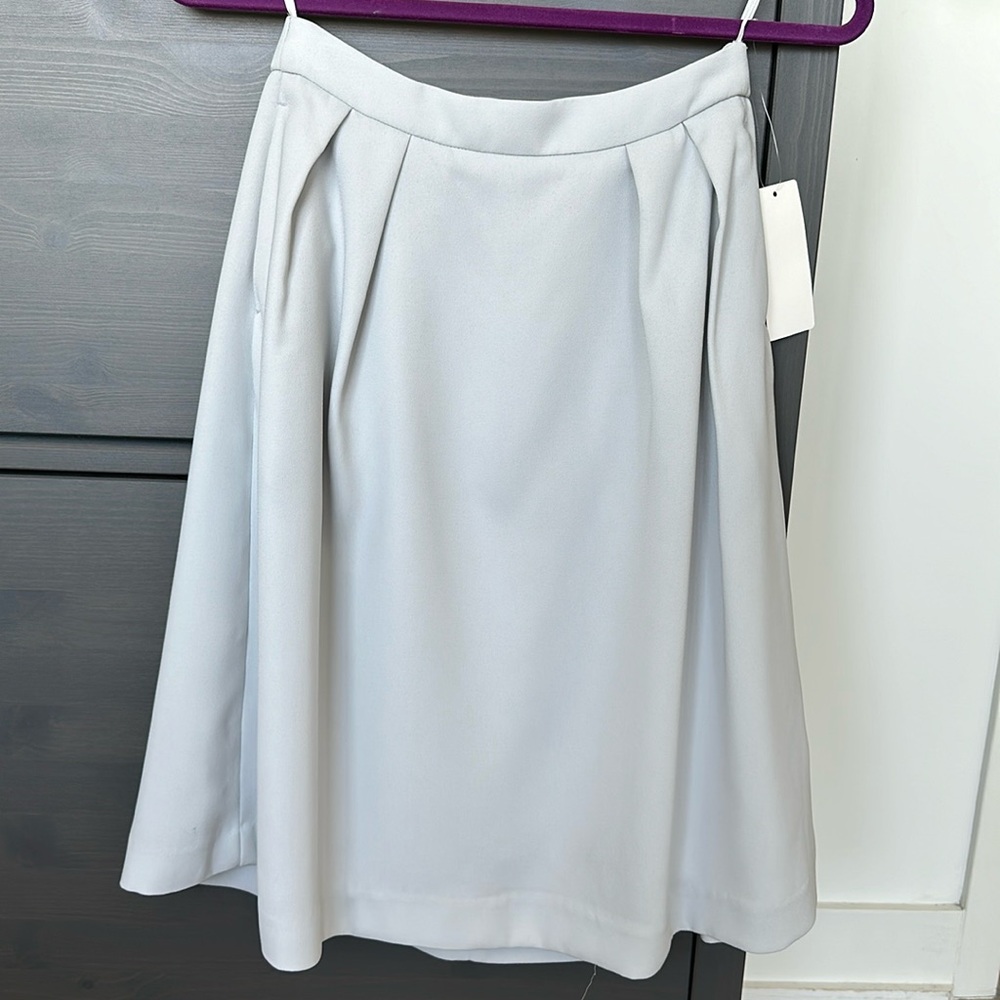 Uniqlo Midi Skirt size small light gray